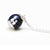 Party Blue Gravel Gem Stone Pendant Necklace S925 Sterling Silver Children Childhood Necklace eprolo
