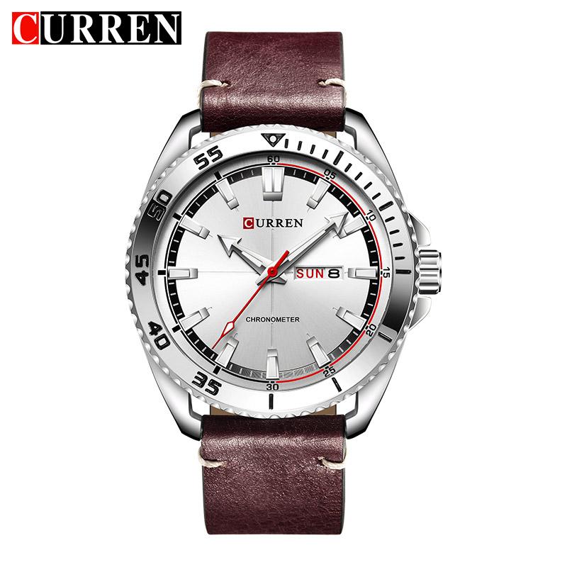 CURREN Luxury watch men Leather Quartz Wrist Watches eprolo