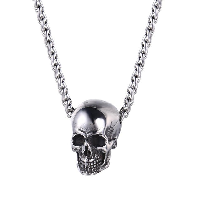 Halloween Jewelry Skull Necklace Fine Gold Chain eprolo