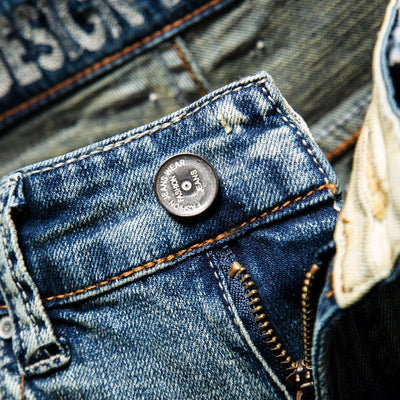 Summer Fashion Brand Design Blue Men Streetwear Ripped Bermuda Jeans Short eprolo
