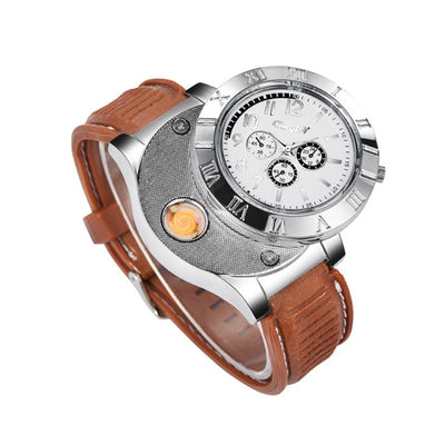 Military USB Charging Lighter Watch Flameless Windproof Cigarette Lighters eprolo