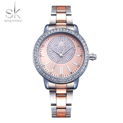 Rose Gold Watch Women Quartz Watches Ladies Top Brand Crystal Luxury Female Wrist Watch eprolo