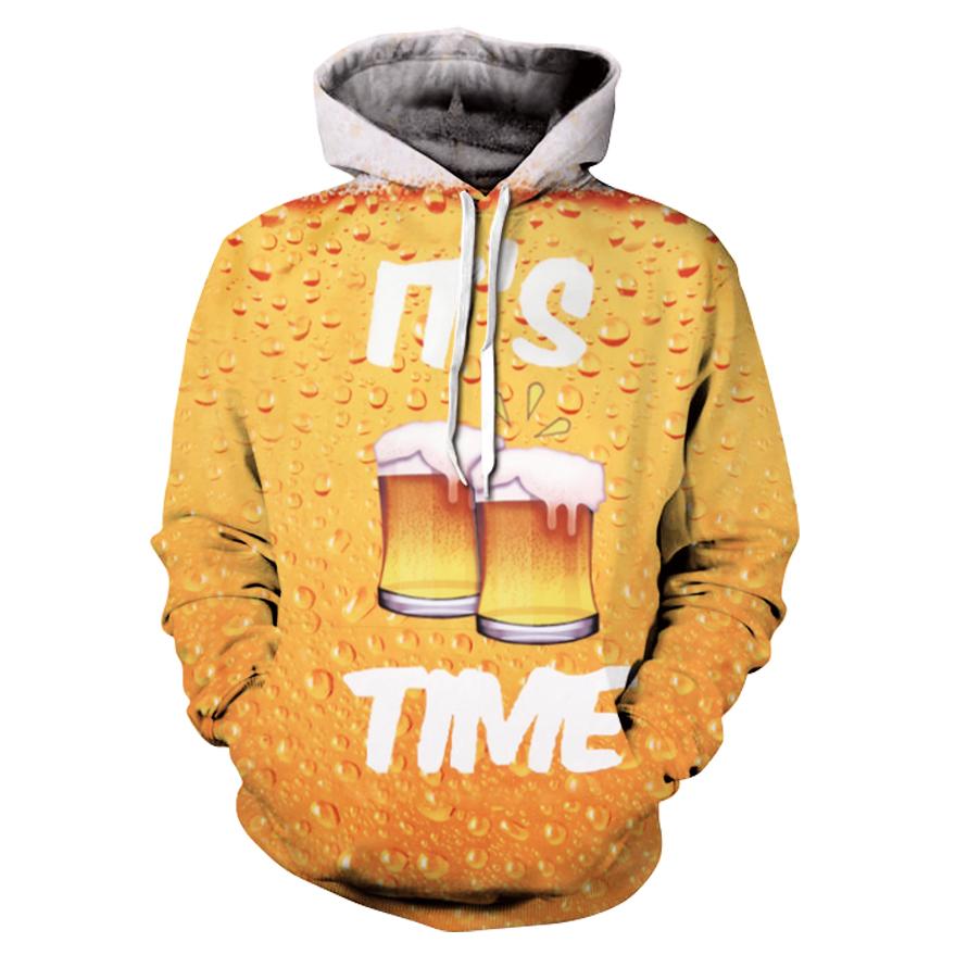 Men women Hoodies Beer Full Print 3d Sweatshirts Hoody eprolo