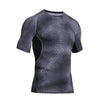 Outdoor Sports Camping Hiking Serpentine T-shirt Tactical Short Sleeve T-shirt Men Quick-drying Sweat Fitness Tights eprolo