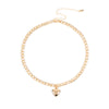 Trendy Women Jewelry Cute Heart Lock Necklace Gold Silver Choker Necklace Pendant On Neck Accessories eprolo