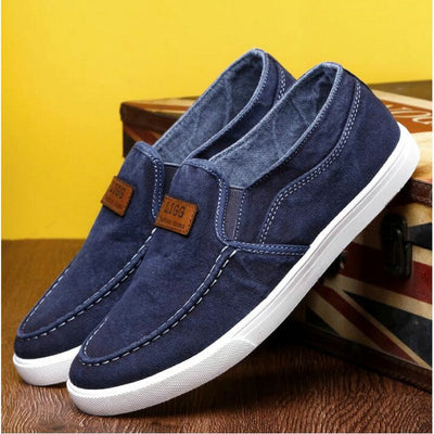 Summer Outdoor Solid Footwear Vulcanize Shoes Comfortable Men's Flats Canvas Shoes Men Denim Cloth Casual Shoes eprolo