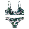 Palm Leaf Print Strappy Bikini Hypersku