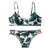 Palm Leaf Print Strappy Bikini Hypersku