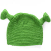 Unisex Balaclava Monster Shrek Hat Wool Winter Knitted Hats Green Party Funny Beanie Skullies Cap for Women Men Pure Handmade eprolo