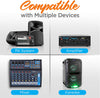 Pyle Channel Microphone System-VHF Fixed Dual Frequency Wireless Set with 2 Handheld Dynamic Transmitter Mics, Receiver Base-for PA, Karaoke, Dj Party (PDWM2135) Visit the Pyle Store
