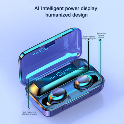 F9-5 TWS Wireless Bluetooth Earphone 5.0 Touch Earphones 9D Stereo Sport Music Waterproof LED Display Airbuds Headset With Mic eprolo