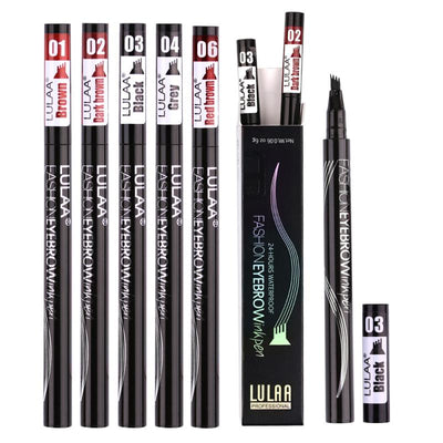2 Or 1pcs Pro Microblading Eyebrow Tattoo Pen 4 Fork Tips Fine Sketch Liquid Eyebrow Pencil Waterproof Eyebrow Tint Makeup TSLM2 eprolo