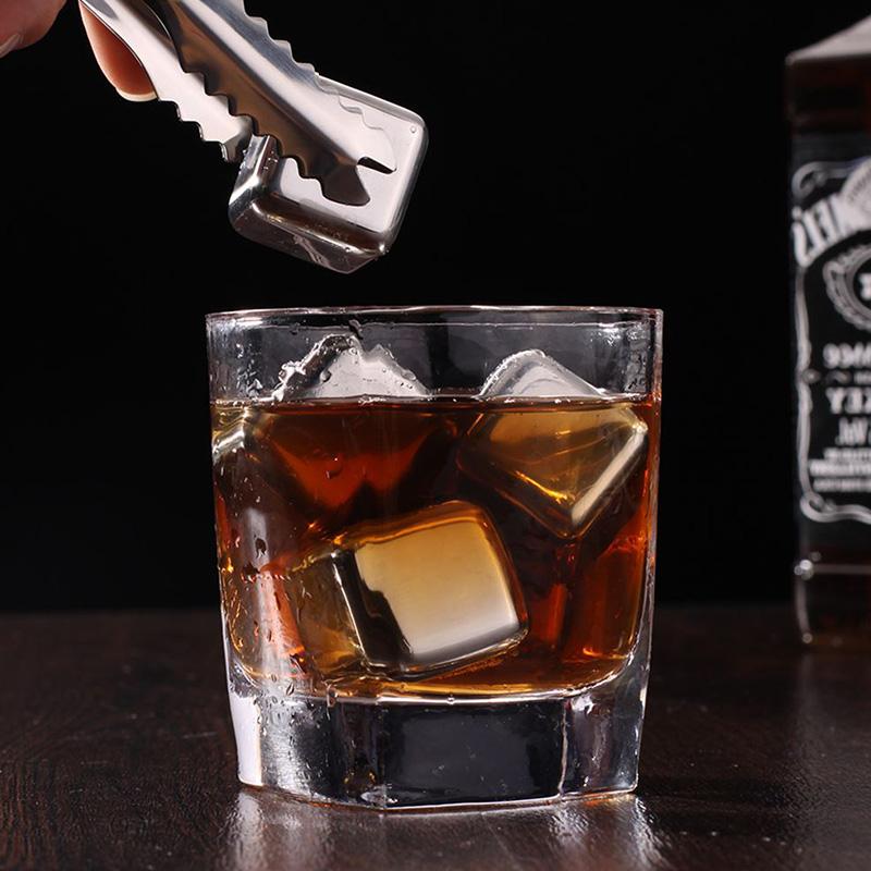 1PC  Stainless Steel Whisky Ice Cubes Quick Freezing Wine Beer Cooler Liquor Cooling Rocks KTV Accessories eprolo