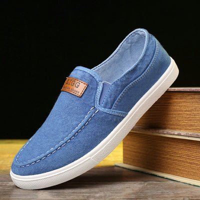 Summer Outdoor Solid Footwear Vulcanize Shoes Comfortable Men's Flats Canvas Shoes Men Denim Cloth Casual Shoes eprolo