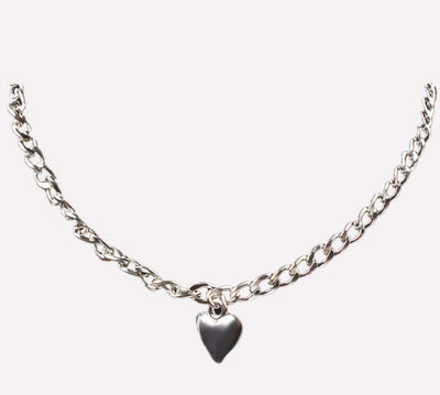 Trendy Women Jewelry Cute Heart Lock Necklace Gold Silver Choker Necklace Pendant On Neck Accessories eprolo
