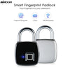 USB Rechargeable Smart Keyless Fingerprint Lock IP65 Waterproof Anti-Theft Security Padlock Door Luggage Case Lock eprolo