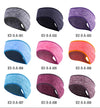 Retail Sport Wide Women Ponytail Headband Running Fitness Yoga Warm Ear Cover Outdoor Cycling Tennis Fleece Sweatband Headscarf eprolo