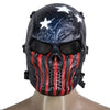 Mask Paintball Full Face Mask Army Games Mesh Eye Shield Mask Halloween eprolo