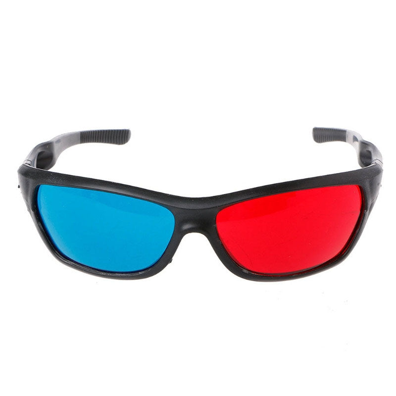 3D Glasses Universal White Frame Red Blue Anaglyph 3D Glasses For Movie Game DVD Video TV eprolo