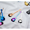 Creative Stirring Spoon Guitar Shape Stainless Steel Coffee Spoons Stirring Teaspoon Set Cake Ice Cream Scoop Kit Tableware eprolo