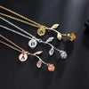 26 English Letter Pendant Necklace Rose Exquisite Pendant Necklace Birthday Gift Necklace eprolo