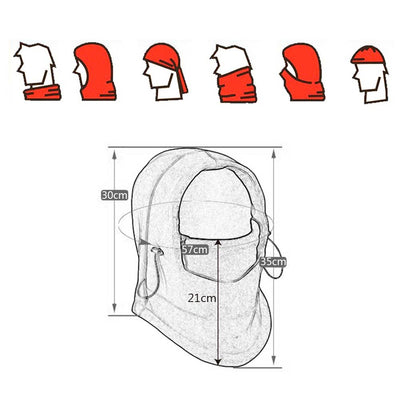 Motorcycle Bicycle Face Mask Thermal Fleece Balaclava Hood Swat Ski Bike Wind Winter Stopper Skullies Beanies Outdoor Sports eprolo