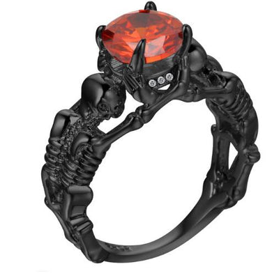 Ghost Evil Skull Skeleton Ring Men Jewelry eprolo