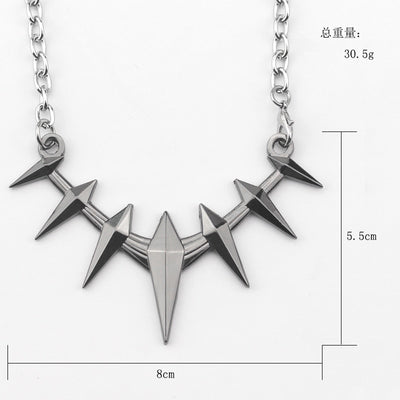 Marvel Black Panther Necklace Mens Pendant Metal Necklace eprolo