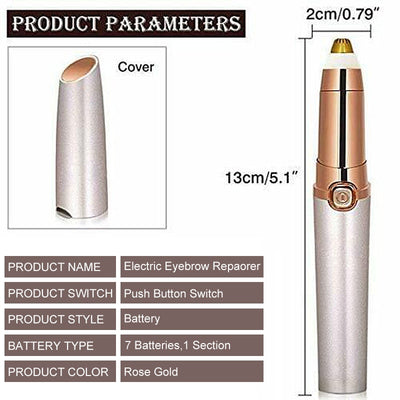 Painless Electric Eyebrow Epilator Pen Lip Face Hair Razor Hair Remover Eyebrow Trimmer Shaver Makeup Cosmetic Tools eprolo