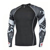 Fitness MMA Boxing Shirt Men Rashguard mma Bjj Jiu jitsu Long Sleeve T Shirt Muay thai Men Skull Print 3D Boxing Jerseys Tops eprolo
