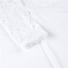 Women ladies summer autumn off shoulder sexy playsuits fashion long sleeve sheer lace patchwork hollow bandage skinny playsuits eprolo