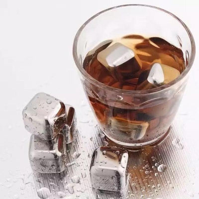 1PC  Stainless Steel Whisky Ice Cubes Quick Freezing Wine Beer Cooler Liquor Cooling Rocks KTV Accessories eprolo