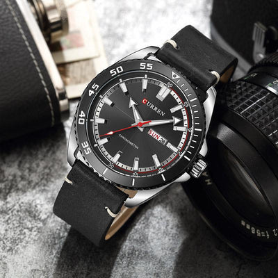 CURREN Luxury watch men Leather Quartz Wrist Watches eprolo