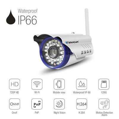 Vstarcam C7815WIP WiFi IP Camera HD 720P Onvif Wireless Network Security Camera Waterproof IP66 Surveillance Bullet Camera eprolo