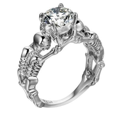 Ghost Evil Skull Skeleton Ring Men Jewelry eprolo