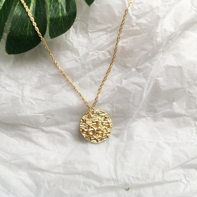 Artilady 12 Zodiac Necklace Pendant necklace Gold Constellation Necklace for Women Jewelry Party Gift eprolo