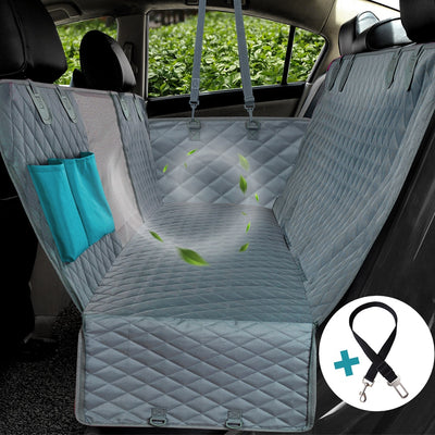 Dog Car Seat Cover View Mesh Waterproof Pet Carrier Car Rear Back Seat Mat Hammock Cushion Protector With Zipper And Pockets eprolo