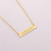 Wanderlust Pendant Necklace Jewelry Letter Pendant Simple Bar Necklace Outdoor Jewelry"Not All Who Wander Are Lost" eprolo