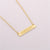 Wanderlust Pendant Necklace Jewelry Letter Pendant Simple Bar Necklace Outdoor Jewelry"Not All Who Wander Are Lost" eprolo
