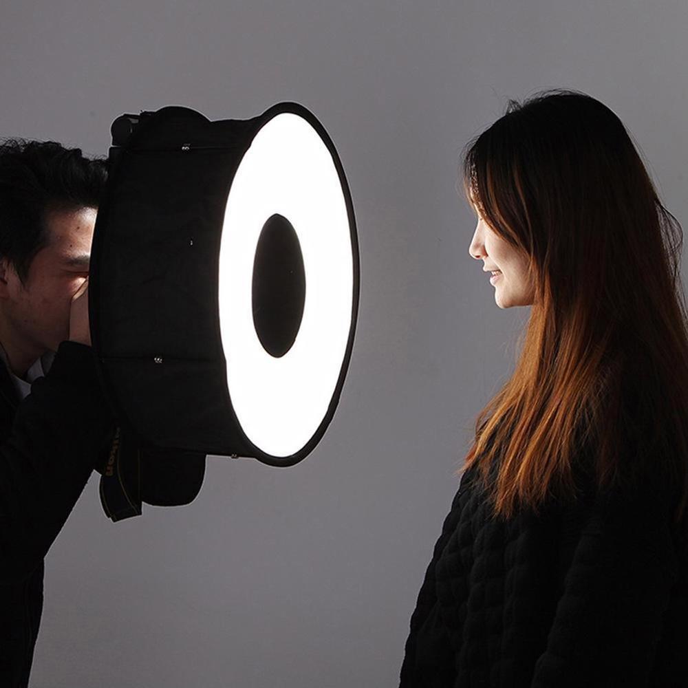 New Ring Softbox Flash Round Flash Softbox Foldable Soft Flash Diffuser Camera eprolo