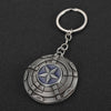 Rotating Captain America Shield Car Keychain Men's Kids Metal the Avengers Keychains Pendant Toys eprolo