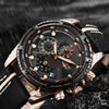 LIGE Watch Men Sport Quartz Clock Leather Mens Watches Top Brand Luxury Gold Waterproof Business Watch eprolo