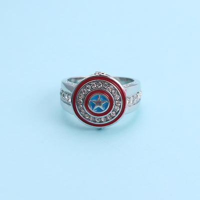 Marvel Cinematic Superhero Marvel's The Avengers Captain America Series Shield Ring eprolo