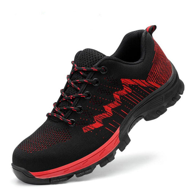 Men's Steel Toe Work Safety Shoes Casual Breathable Outdoor Sneakers Puncture Proof Boots Comfortable Industrial Shoes for Men eprolo