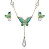 Animal Butterfly Jewelry sets Wedding Necklace Earrings eprolo
