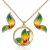 Animal Butterfly Jewelry sets Wedding Necklace Earrings eprolo