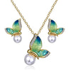 Animal Butterfly Jewelry sets Wedding Necklace Earrings eprolo