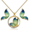 Animal Butterfly Jewelry sets Wedding Necklace Earrings eprolo