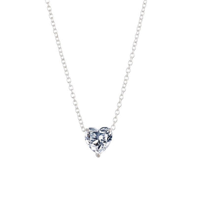 Crystal Heart Necklace Pendant Female Short Gold Chain Necklace Pendant Necklace Crystal Heart Necklace Chocker neck eprolo