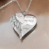 Angel Wings Alloy Pendant Necklace Lettering Metal Personality Necklace For Women Men Jewelry Bijoux Best Gift eprolo